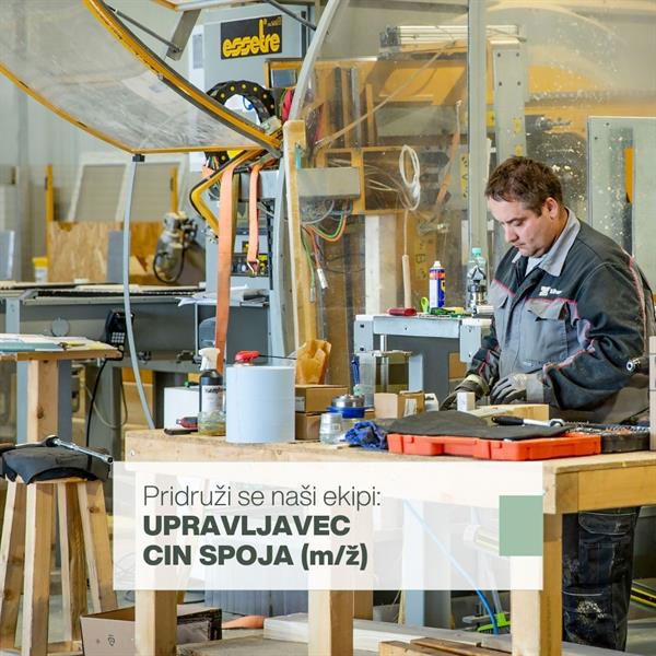 Zaposlujemo: UPRAVLJAVEC CIN SPOJA (m/ž)